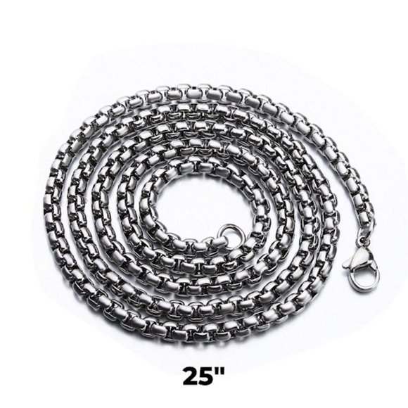 New Silver Mens Boxing Fist Pendant Necklace - Picture 5 of 5